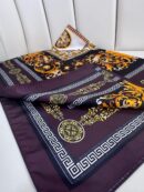 VERSACE VUAL İPEK ŞAL - 344456- Erik Moru