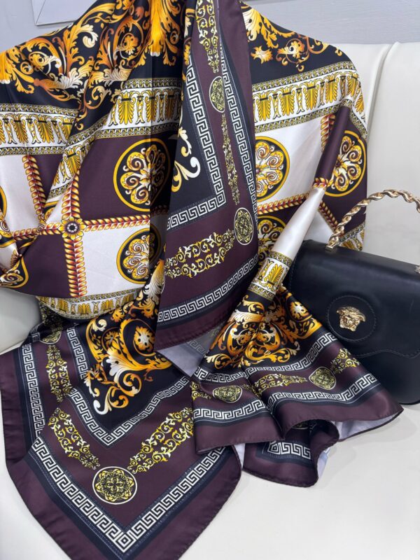 VERSACE VUAL İPEK ŞAL – 344456- Erik Moru