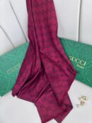 Gucci Tam Set Kutulu İthal Kaşmir İpek Şal - Bordo