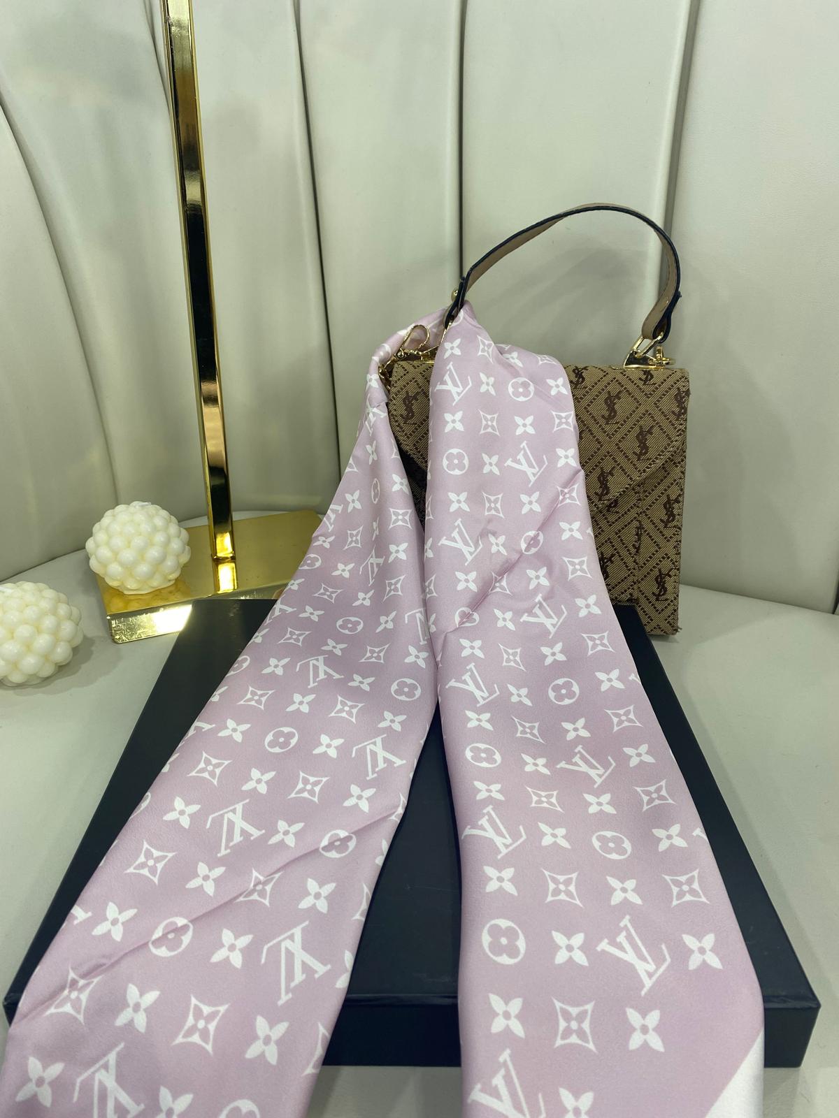 LV Twill Eşarp -124565-Koyu Lila