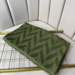 Eğimli Baklava Desen İpeksi Jakar Şal - 741256 - Çağla