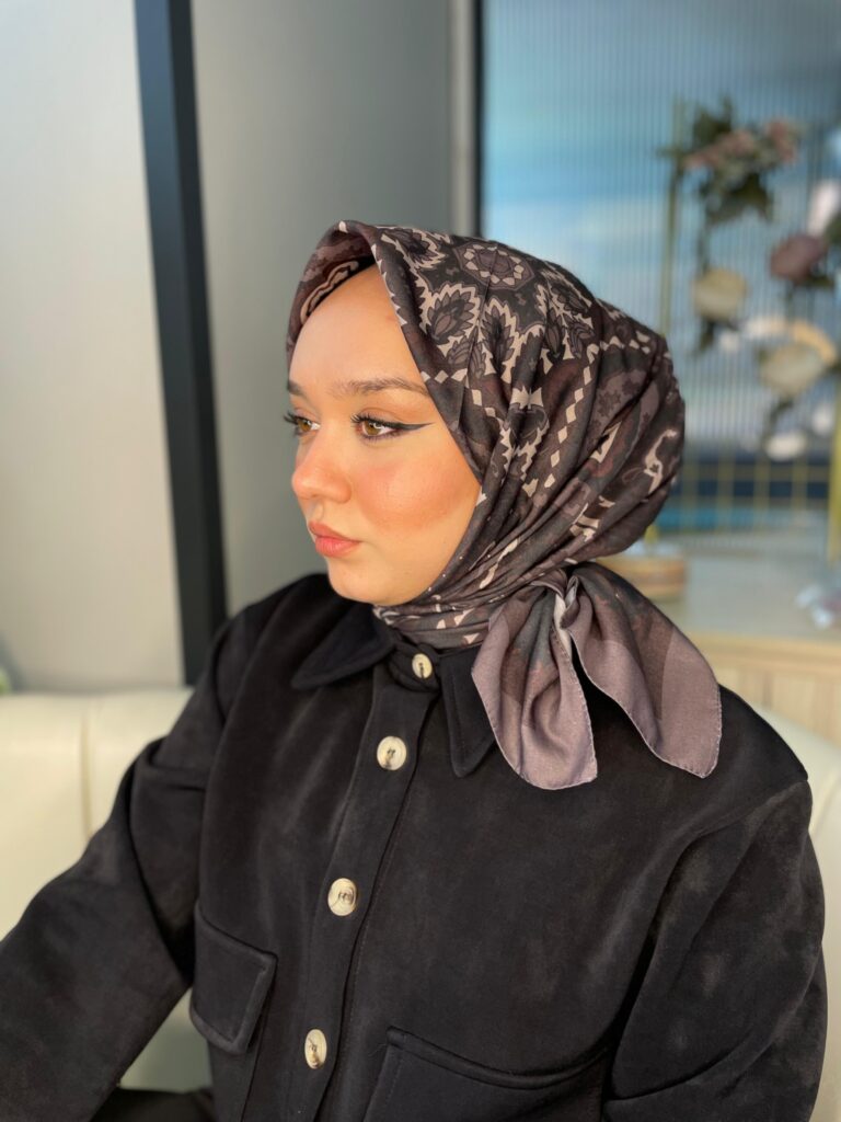 Etro Desen Pamuk Soft Eşarp 27091 - Kahve