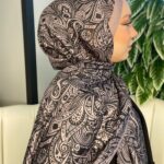 Mandala Desen Pamuk İpeksi Şal -452103- Lila