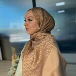 Fendi Desen İpeksi Jakar Şal-76231- Camel