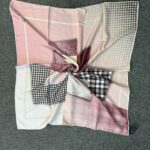 Twil  Eşarp-321661-Kazayağı Desen-Lacivert