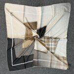 Twil  Eşarp-321661-Kazayağı Desen-Kahve