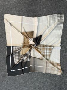 Twil  Eşarp-321661-Kazayağı Desen-Kahve
