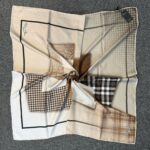 Twil  Eşarp-321661-Kazayağı Desen-Latte