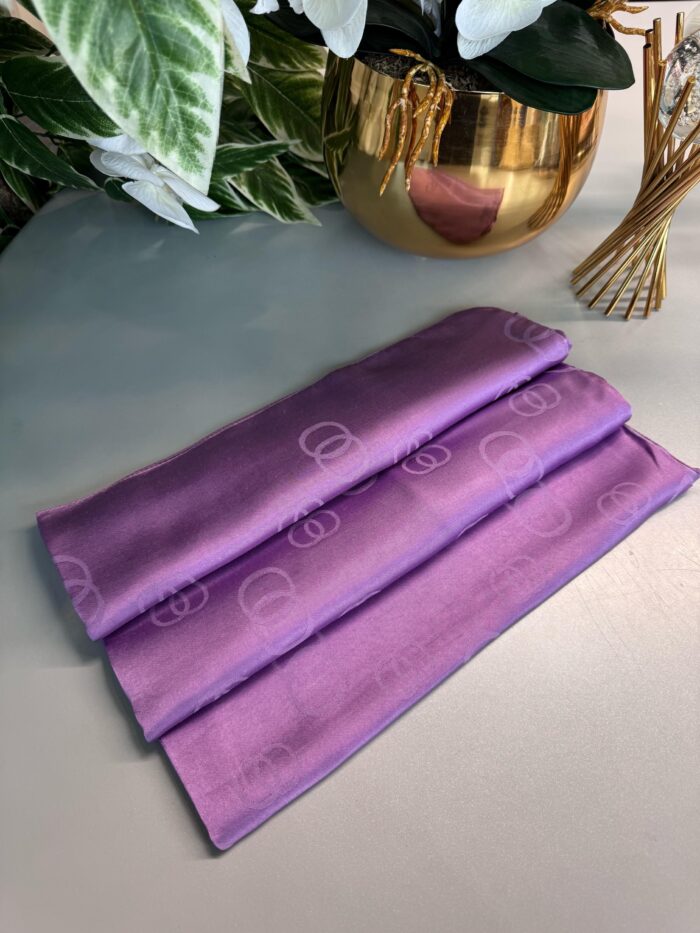Halka Desen Parlak Jakar Şal - Lavanta