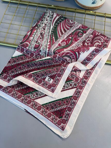 Etro Desen New Pamuk Soft Şal 23012-Mürdüm