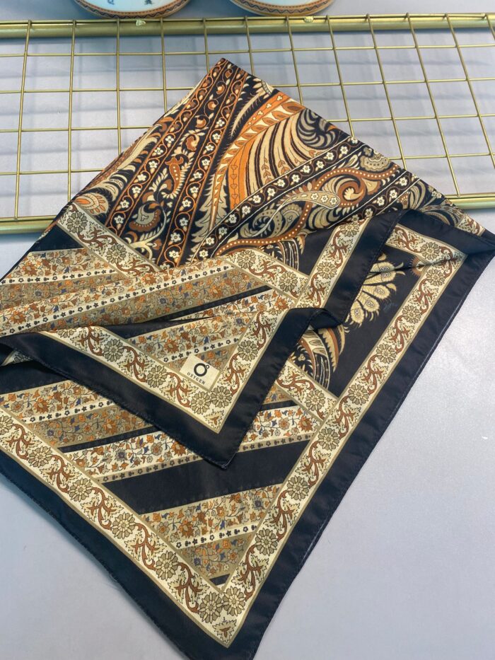 Etro Desen New Pamuk Soft Şal 23012 - Karamel - Görsel 4
