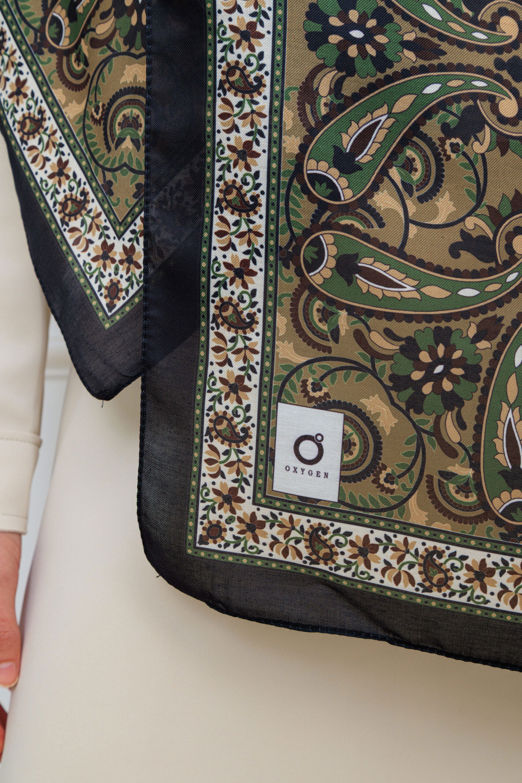 Etro Buta Desenli Pamuk Soft Şal - 377350 - Siyah Vizon - Görsel 9