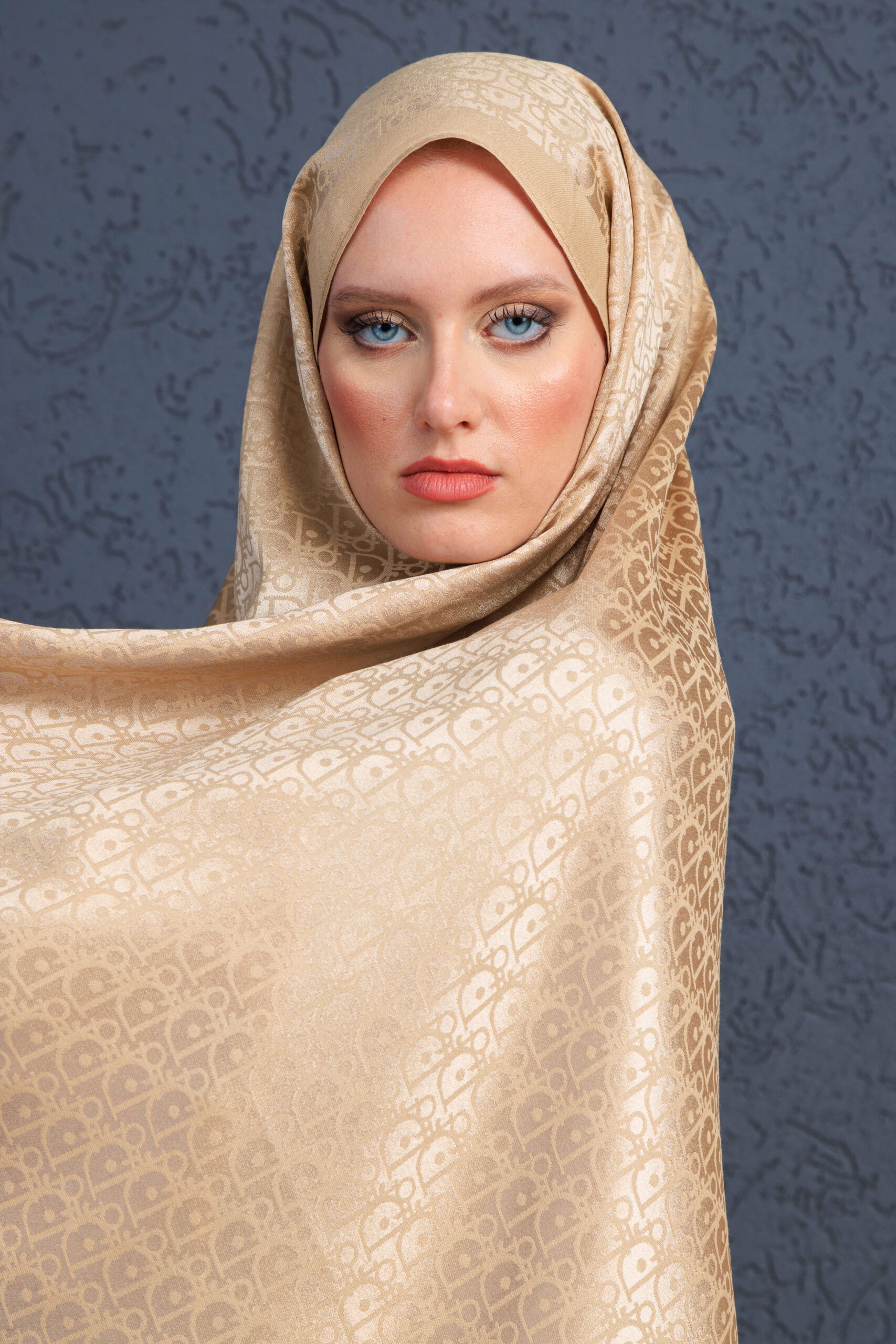 Dior İthal Yün İpek Şal Tam Set Kutulu Sertifikalı-Gold - Görsel 2