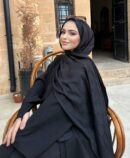 G Desen Pamuk İpeksi Jakar Şal 908204 - Siyah