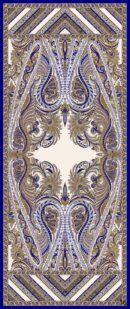 Etro Desen New Pamuk Soft Şal 23012 - Saks