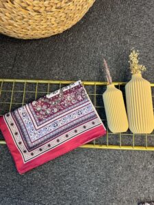 Etnik Desen  Pamuk İpek Şal-456789-Kırmızı