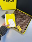 Fendi  İthal Yün  İpek Şal Tam Set Kutulu Sertifikalı-Kahve
