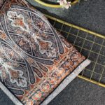 Otantik Desen Pamuk İpek Şal-259400-Tarçın