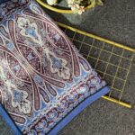 Otantik Desen Pamuk İpek Şal-259400-Açık Mavi