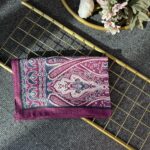 Otantik Desen Pamuk İpek Şal-259400-Bordo