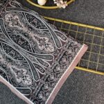 Otantik Desen Pamuk İpek Şal-259400-Acıkahve