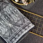 Otantik Desen Pamuk İpek Şal-259400-Füme