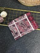 Zemheri Motif Pamuk  Şal-665544-Kırmızı