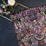Saray Bahçesi Naturel İpek Şal-658945-Mor