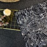 Saray Bahçesi Naturel İpek Şal-658945-Siyah