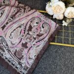 Zamansız Motif Vual İpek Şal-487934-Kahve