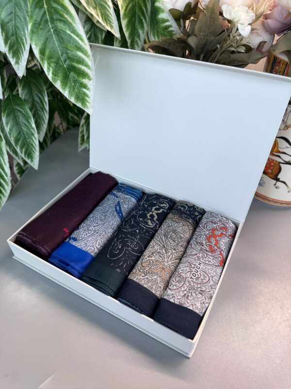 Etro-Etnik  Desen Pamuk Şal Avantajlı Kutu Set