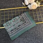 Vintage  Desen Naturel ipek Şal-010203-Çağla