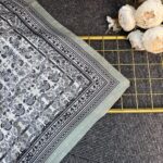 Vintage  Desen Naturel ipek Şal-010203-Çağla