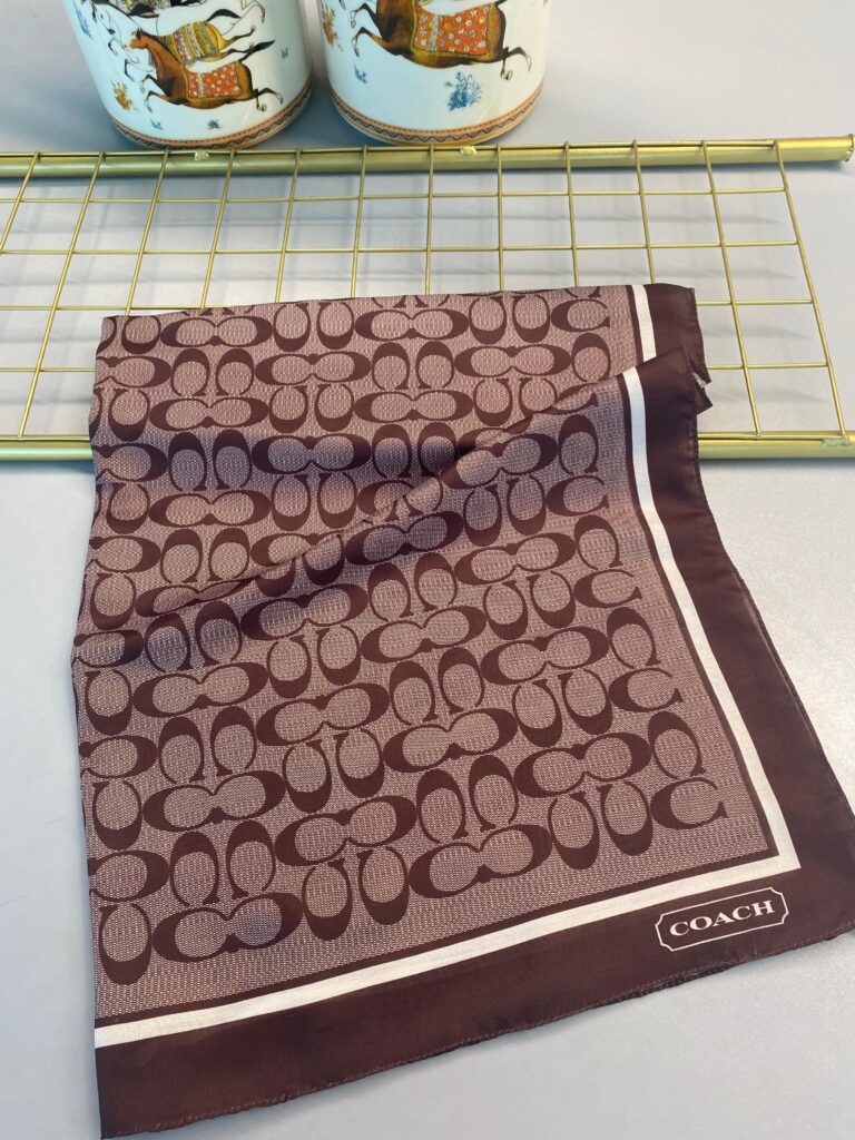 COACH DESEN PAMUK İPEK ŞAL-10006-KAHVERENGİ