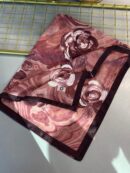 Summer Rose  Desen Pamuk İpek Şal-12000-Şakayık