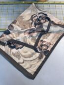 Summer Rose  Desen Pamuk İpek Şal-12000-Haki