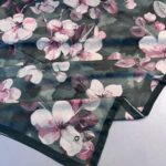 Wild Rose Pamuk ipek Şal-10007-Yeşil