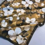 Wild Rose Pamuk ipek Şal-10007-Hardal