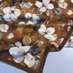 Wild Rose Pamuk ipek Şal-10007-Toprak