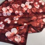 Wild Rose Pamuk ipek Şal-10007-Bordo