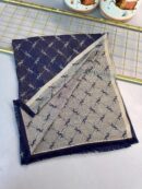 Ysl  Desen Kendinden Dokulu Desenli İtalyan Şal-10010-Vizon