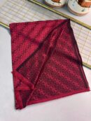Guess Desen Kendinden Dokulu Desenli İtalyan Şal-10011-Bordo