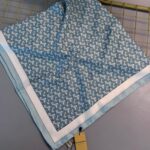 İthal Burberry Marka ipek Şal -08508-Turkuaz