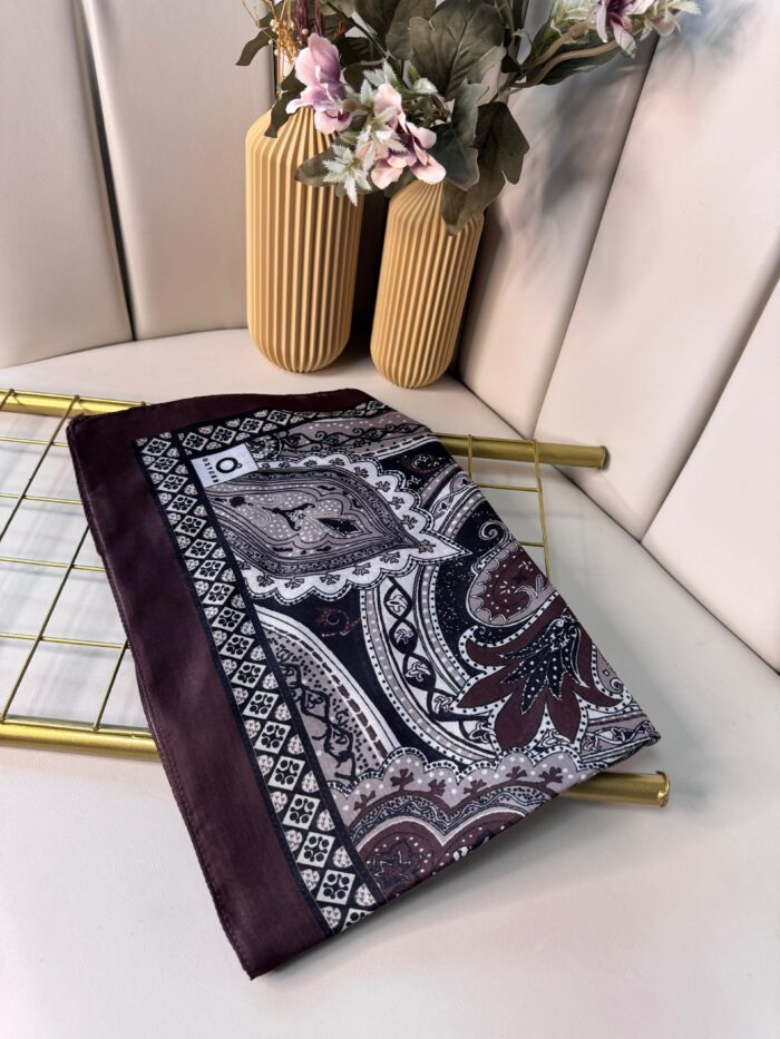 Etro Pamuk İpek Şal -987654-Acıkahve - Görsel 2