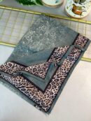TINY LEOPAR PAMUK DESEN ŞAL-6202616-MİNT