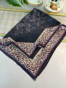TINY LEOPAR PAMUK DESEN ŞAL-6202616-MOR