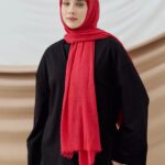 Organic Scarfs Bambu Kraş Şal Modeli -Menekşe