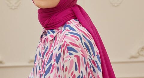 Organic Scarfs Bambu Kraş Şal Modeli -Sümbül