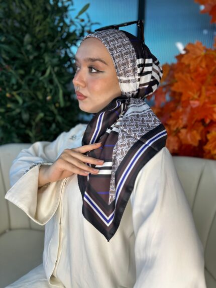 Burberry Vual İpek Eşarp-6203162-Acıkahve