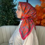 Oxxo Desen Vual İpek Eşarp -6203662-Mango